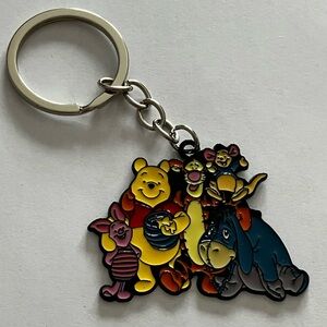 Disney Winnie the Pooh Character Keychain - Multicolor Collectible
